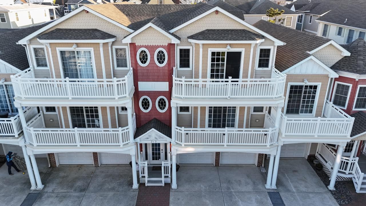 wildwood nj fiberglass deck structural restoration reglass before after — railing post flashing repair
