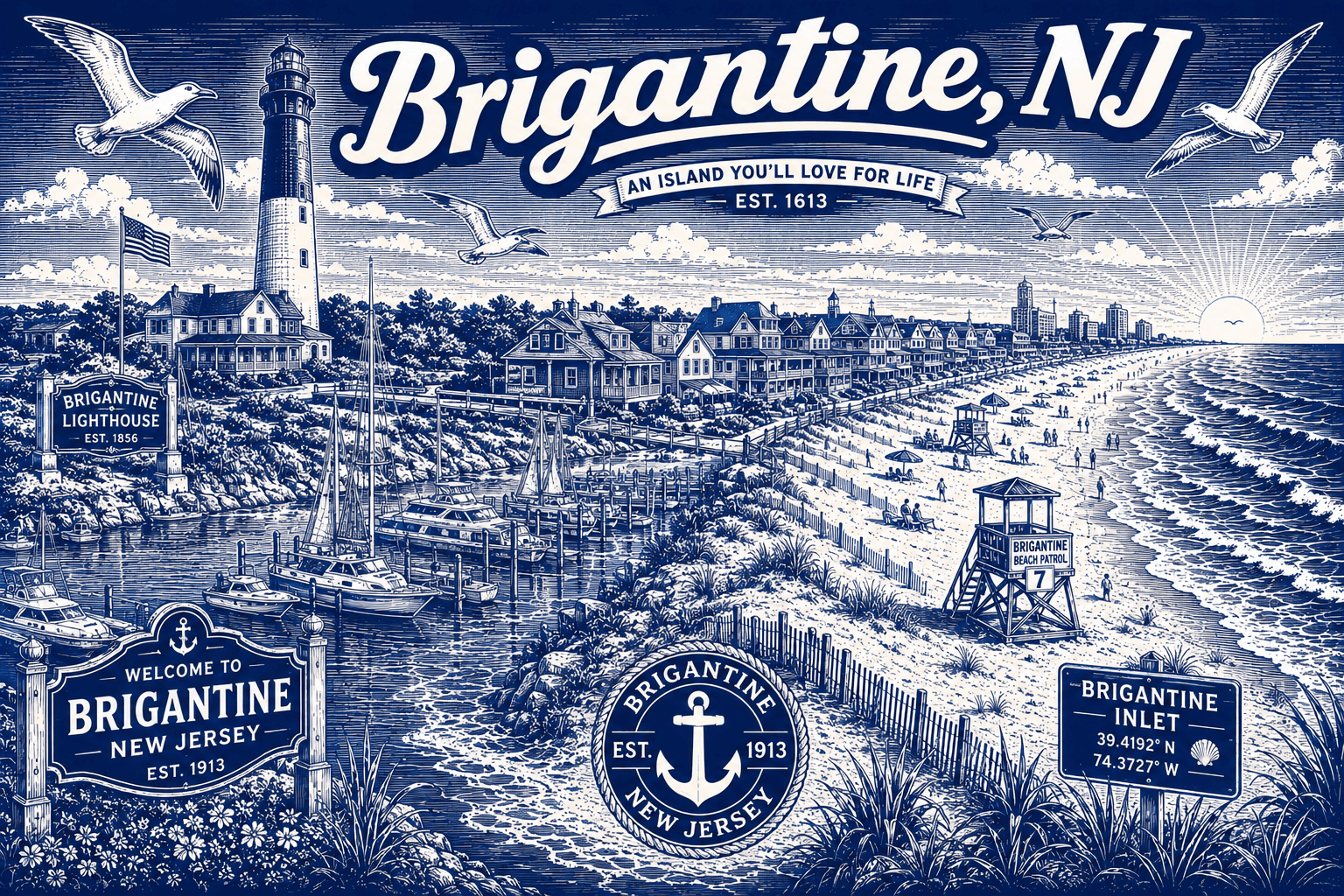Brigantine NJ fiberglass deck service area