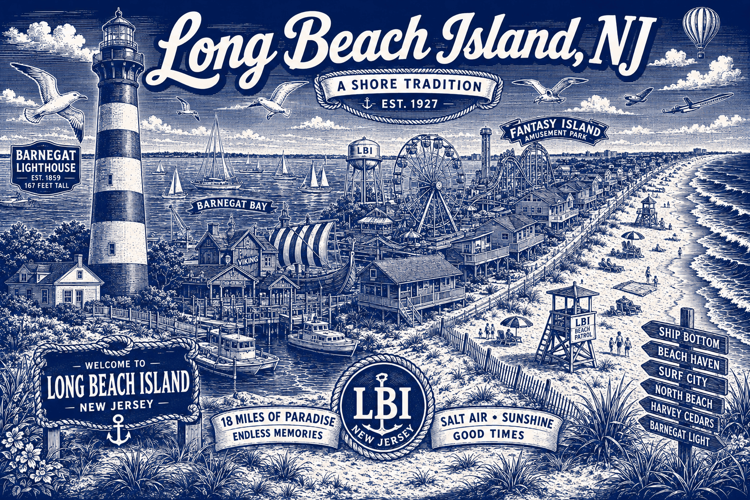 Long Beach Island fiberglass deck service area