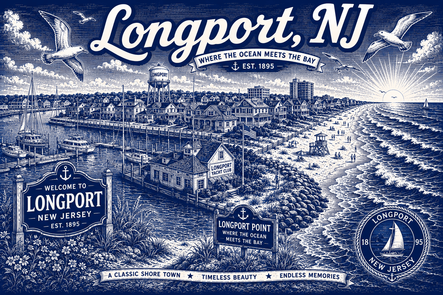 Longport NJ fiberglass deck service area