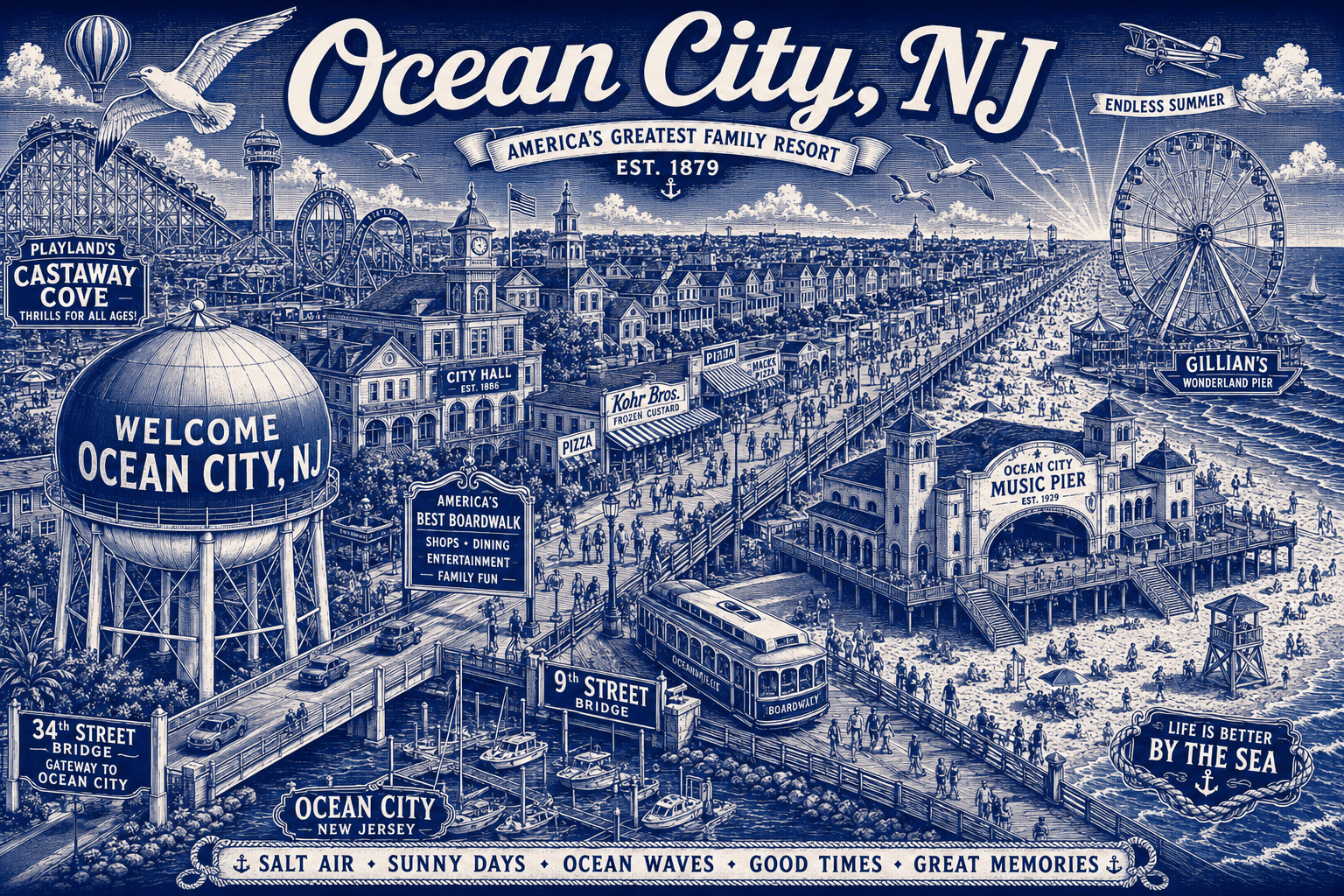 Ocean City NJ fiberglass deck service area