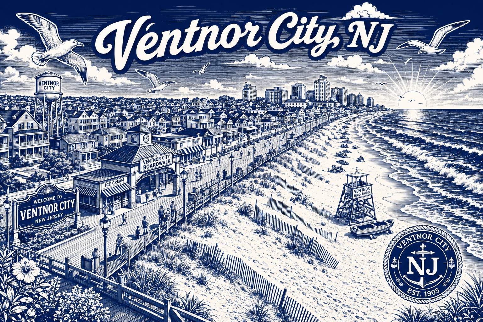 Ventnor City NJ fiberglass deck service area